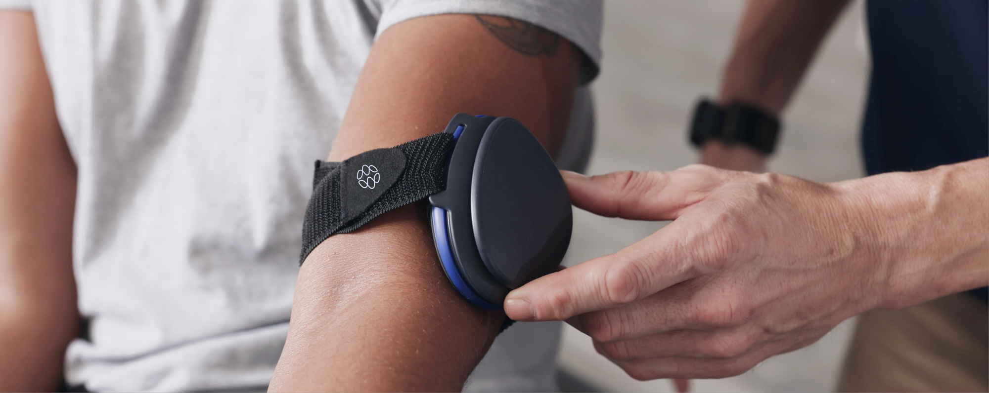 ActivForce positioned on an elbow for a strength assessment